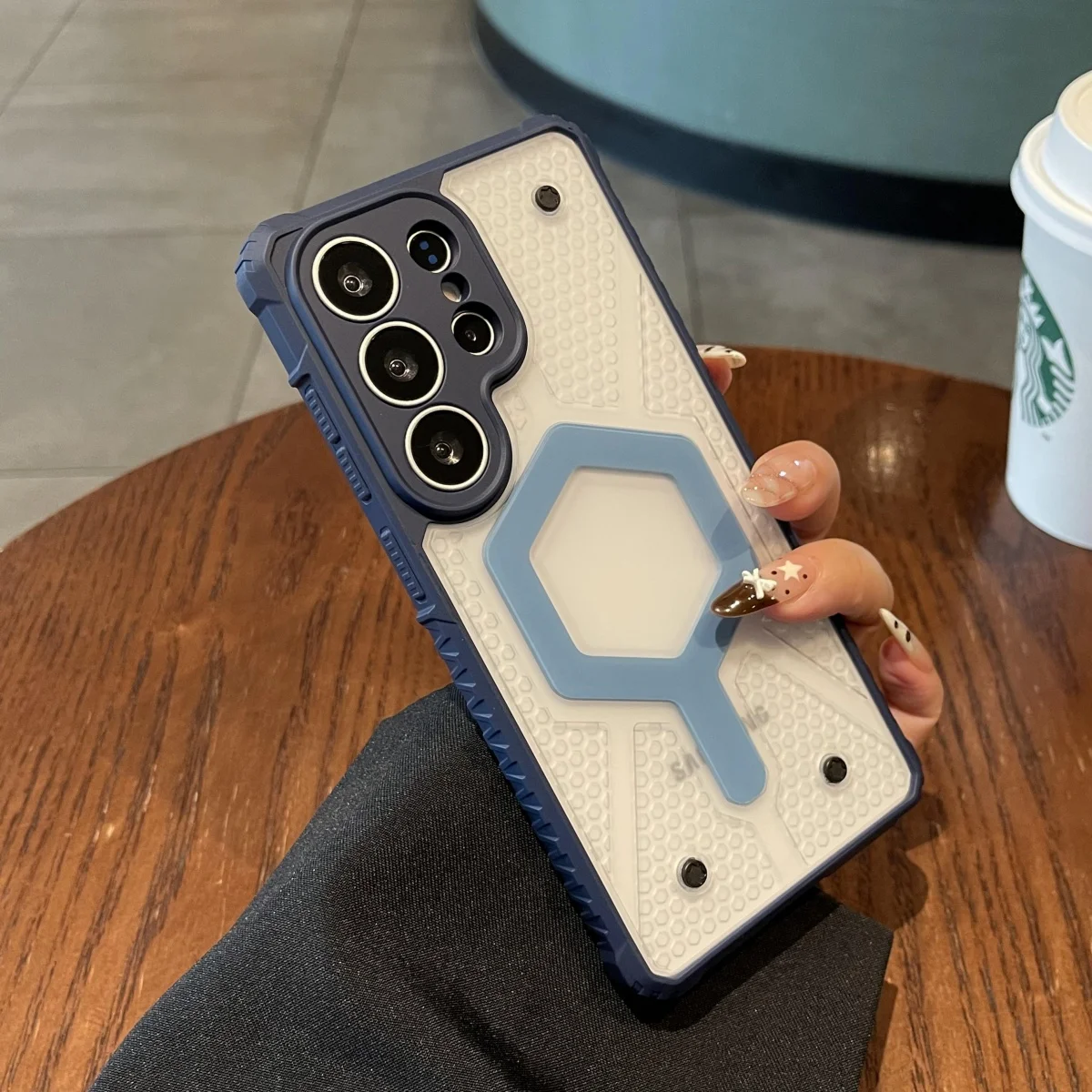 Solid Color Anti-Slip Airbag Anti-fall For Magsafe Phone Case For Samsung S26 S25 S24 S23 FE S22 Ultra Plus Magnetic Armor Cover