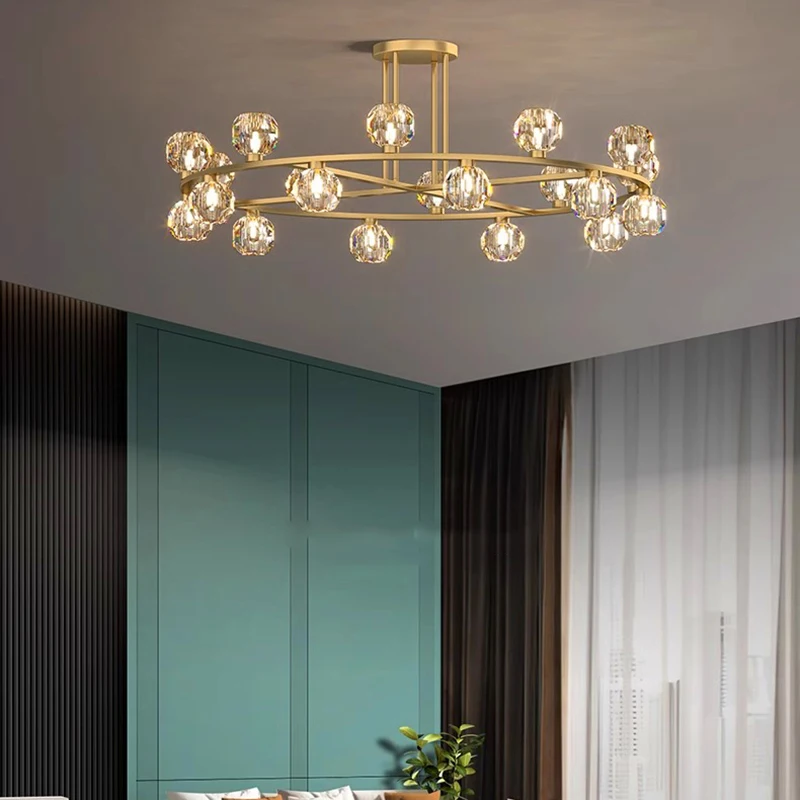 

Home Decorationpendant Lights, Luxury Crystal Living Room Chandelier, Dining Room Pendant Lamp, Ceiling Light, Indoor Lighting