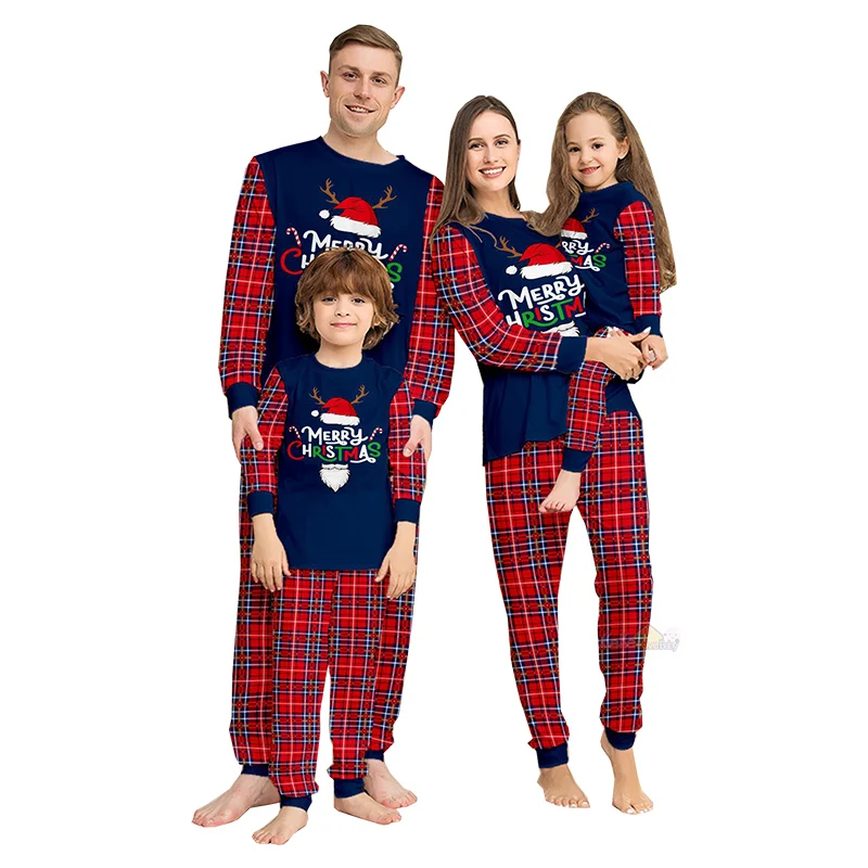 

Christmas Outfits Family Pajamas Matching 2025 New Xmas Long Sleeve Adult Kids Couples Daddy Mommy Me Daughter Pyjamas Clothes