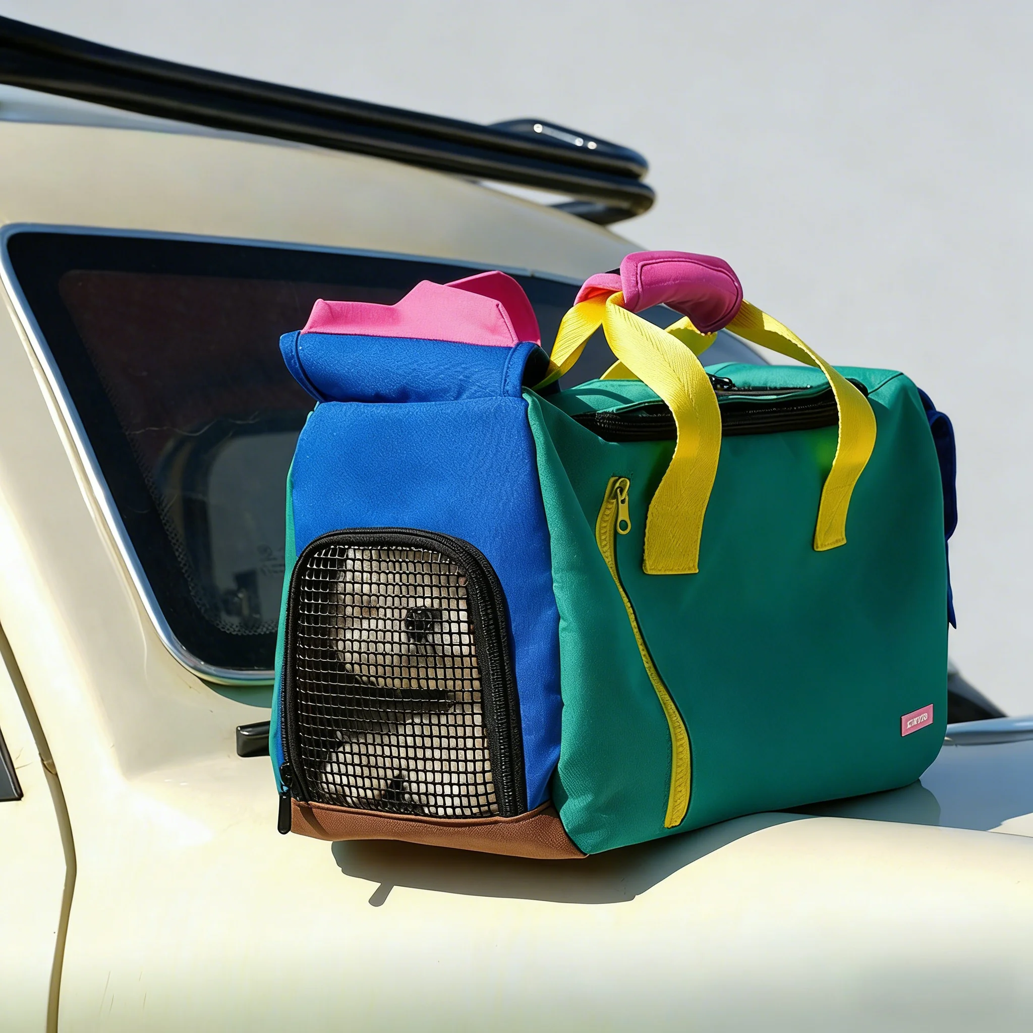 

Dopamine Pet Carriers Backpack Portable Breathable Shoulder Bag Cat Dog Carrier Bags Outgoing Travel Pets Handbag Transport Bag