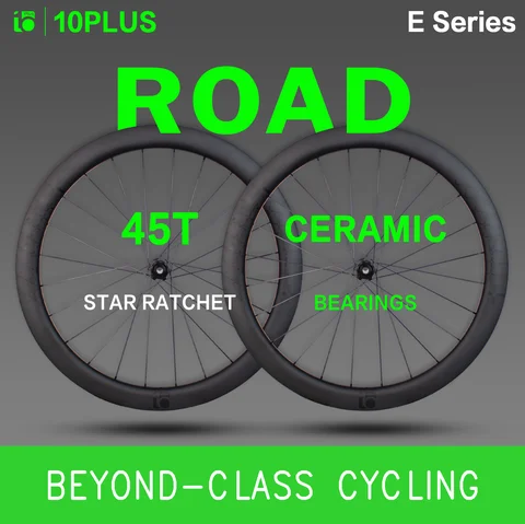 Ceramic Bearing 45T Star Ratchet 10PLUS Carbon Wheels E Series Disc Brake 700c Pillar 1423 Lightweight Road Racing Wheelset