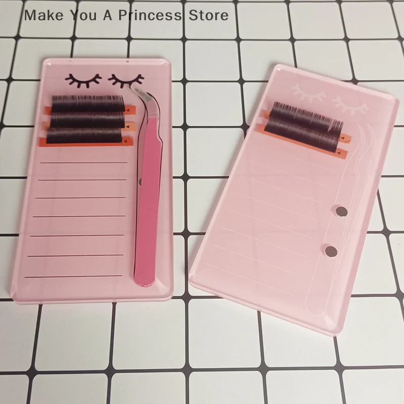 【HBA6】Akrylowy Stojak na Paletę do Rzęs z Magnetycznym Systemem do Przechowywania Pęset do Rzęs