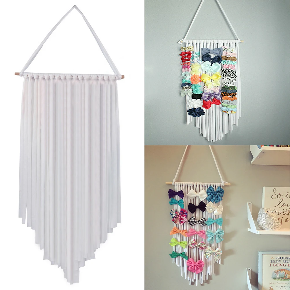 

Hair Clips Holder Barrette Organizer for Girls Hairpin Storage Hanger Wooden Design Easy Access Multi Functional