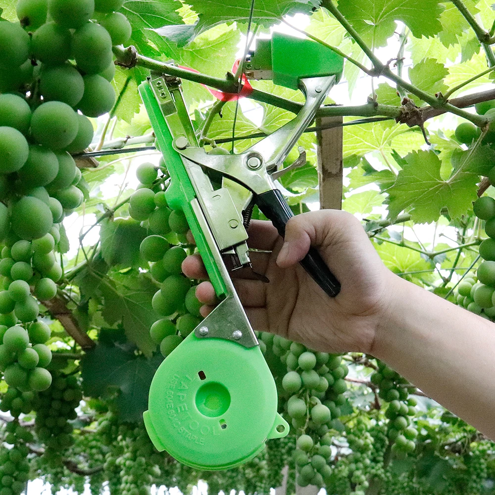 Ferramentas de jardinagem para amarrar ramos, encadernação de tomate, encadernação de mudas, ferramenta videira, Tapener vegetal, fitas, casa, jardim, novo