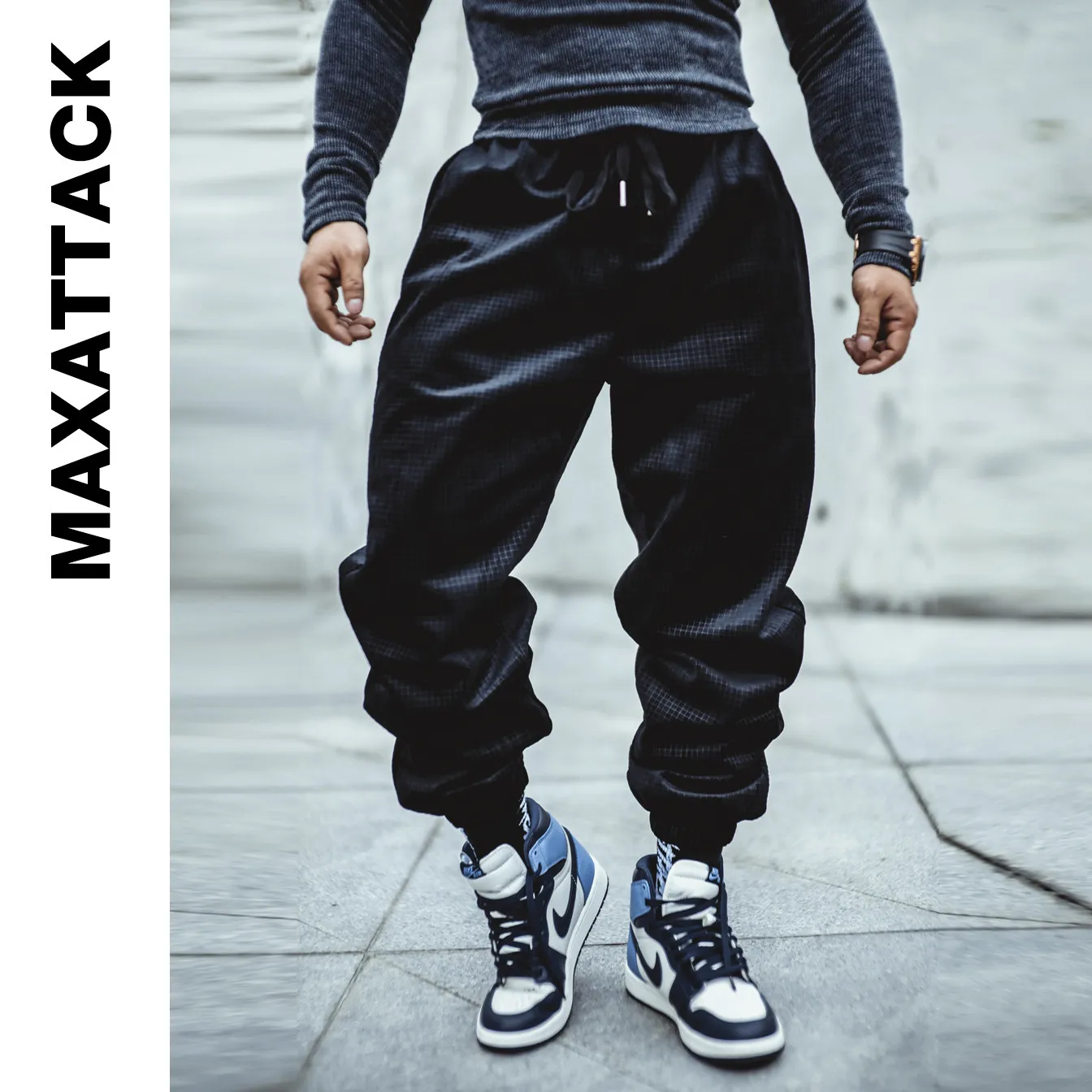 Men's Check Pattern Trousers for Autumn and Winter Men's Casual Pants Fashionable Soft Jogging Sports Print Sportswear Pants