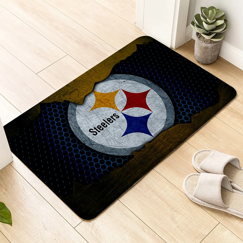 Interior Entrance Mat D-Steelers Living Room Rug Entrance Door Doormat Home Decor Items Slip-resistant Balcony Corridor Carpet