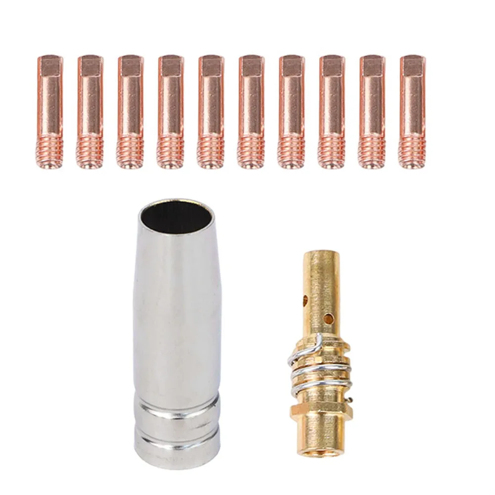 

12PCS Welding Nozzle Tips Welding Kit For MIG Welding Kit Accessory,Welding Tips 0.8/1.0mm Nozzle Gas Diffuser
