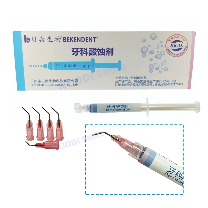 

3 г/шт. стоматологический травильный агент 37% гель Etchant с фосфорической кислотой и 5 шт. ирригационный наконечник для ортодонтического клея, стоматологические материалы