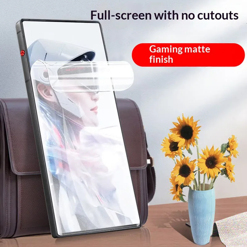 

3 Pcs Full Glue Cover Curved Soft Mate Hydrogel Film for ZTE nubia Z80 Ultra Clear TPU Screen Protector Film for nubia Z70 Ultra