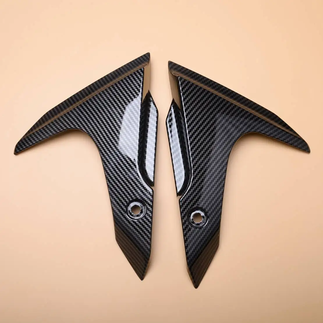 

1 Pair Motorcycle Front Fender Mud Guard Side Fairing Carbon Fiber Texture ABS Fit for Yamaha MT-07 FZ07 2014 2015 2016 2017