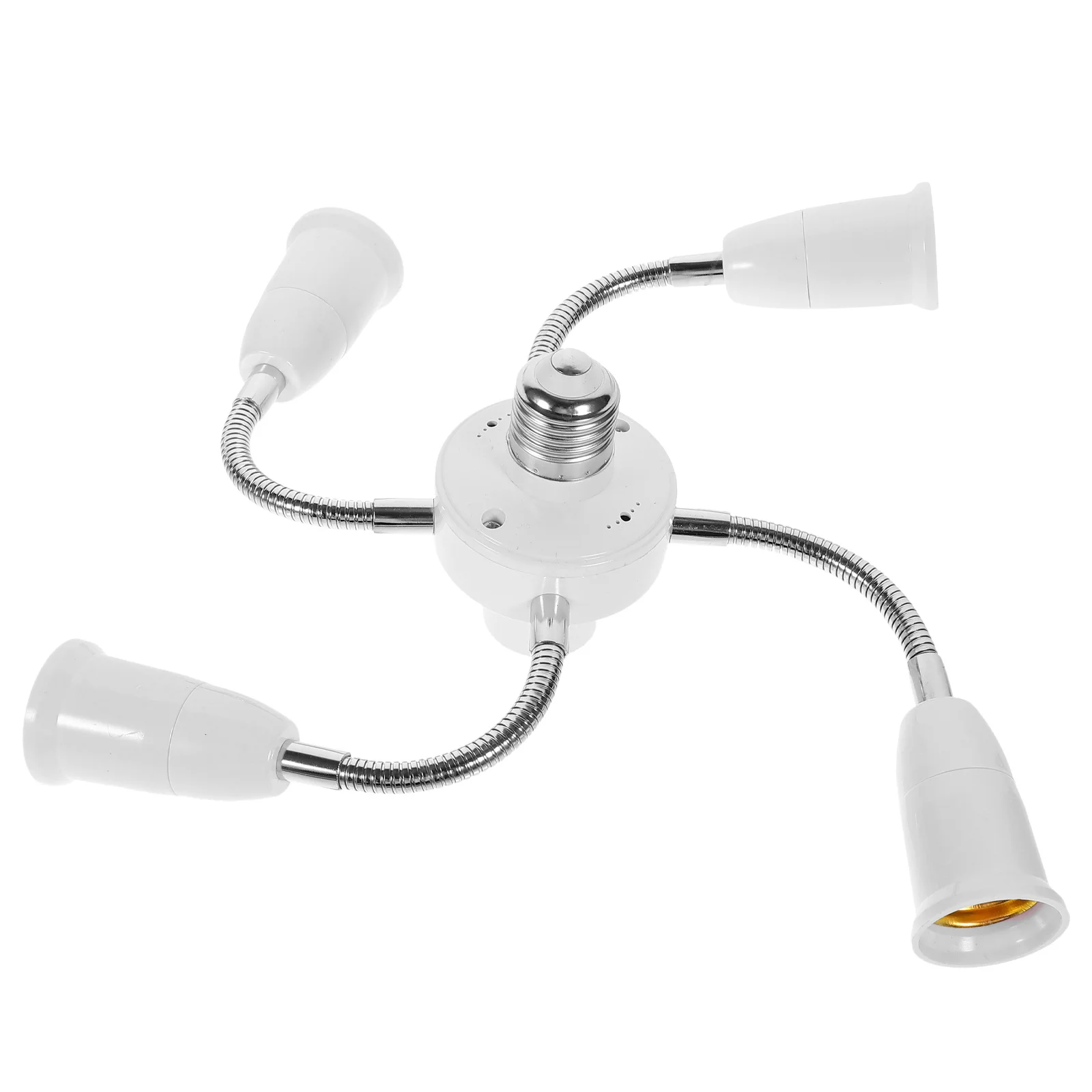 E27 إلى E27 خمسة رؤساء محول مأخذ التوصيل خرطوم مرن محول الضوء مع وظيفة دوران 360 درجة المقبس موسع