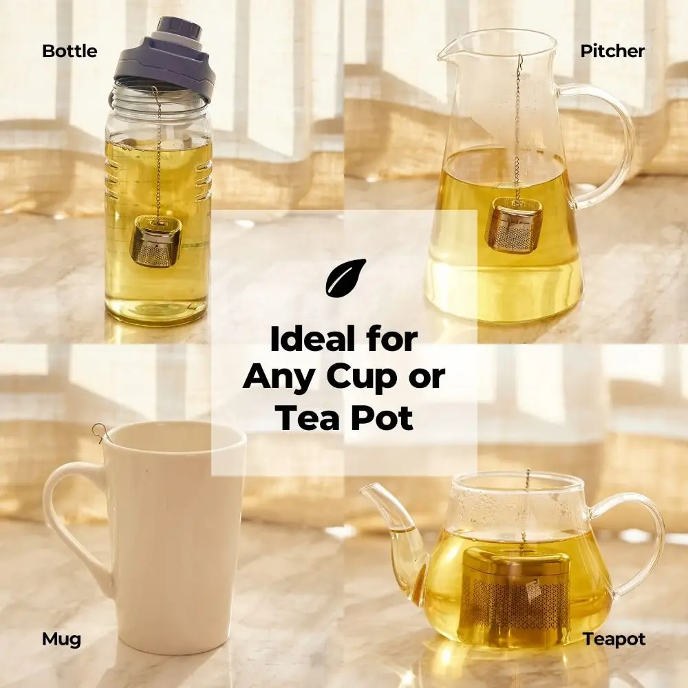 Stainless Steel Tea Infuser Ball Extra Fine Mesh Loose Tea Steeper Mesh Filter Strainer Kitchen Tool