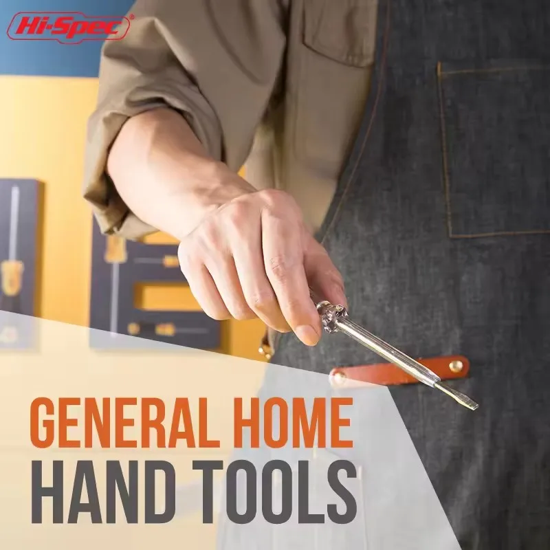 Hi-Spec 70Pc Kit di attrezzi per la casa fai-da-te con cassetta degli attrezzi Chiave a tubo Riparazione automatica Utensile manuale Morsetto Martello Misura di nastro Strumento manuale