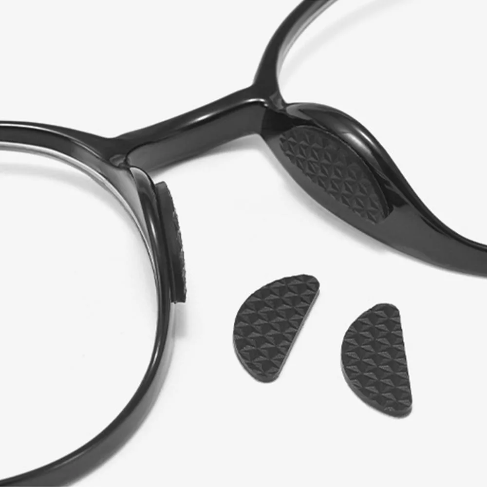 Soft Glasses Nose Pad Non-Slip Silicone Eyeglass Nose Support Lizard Texture with Storage Box Sunglasses Nose Bridge Patch