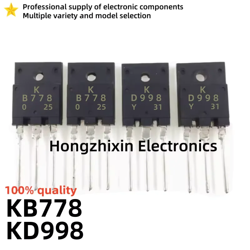 5PCS-10PCS KTB778 KTD998 2SB778 2SD998 KB778 KD998 B778 D998 TO-3PF Audio Pairing Tube