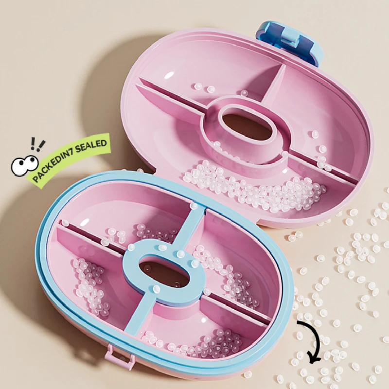 

Mini Pill Box Compact Portable New Model Sealed Moisture-Proof Medicine Organizer for Weekday Use Personal Medicine Storage Case