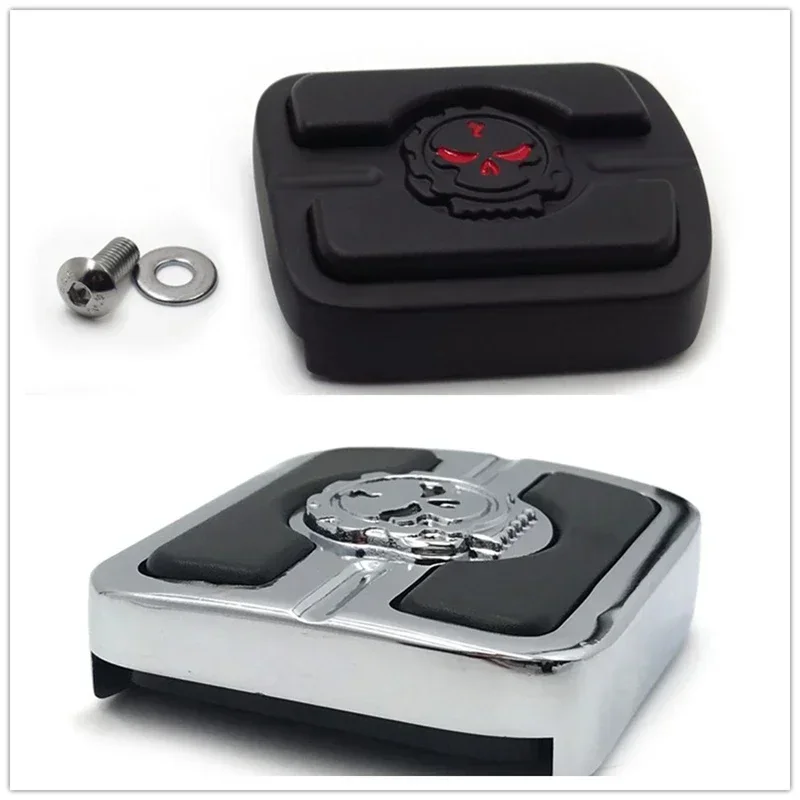 Chrome Motorcycle Skull Small Brake Pedal For Harley 2015-Later XG '93-Later Dyna '84-Later FX Softail (except FXSTDSE)
