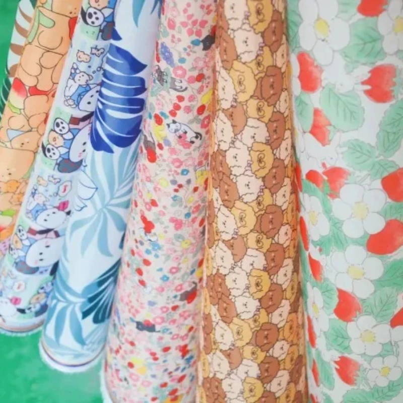 

190t Polyester Taffeta PU Coating Lightweight Printing Waterproof Fabric Umbrella Tent Fabric DIY Storage Bag Fabric