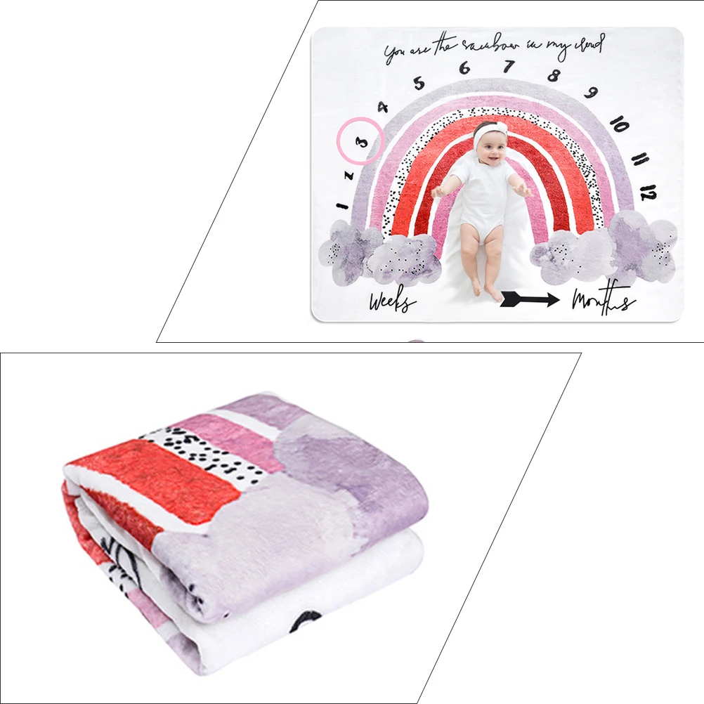 

Newborn Photography Blanket Infant Photo Prop Month Blanket Boy Girl Month Prop Background Decor