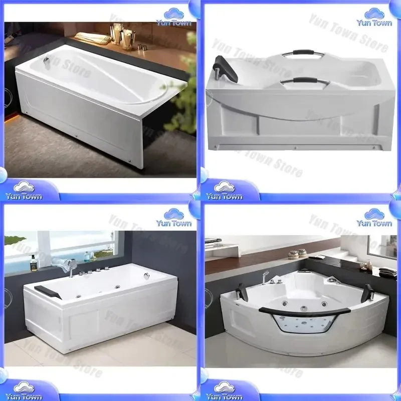 Hot Bath Tub for Adults Luxury Massage Spa Corner Bathtub with Shower for Bathroom Renovation Modern Freestanding Soaking Tub