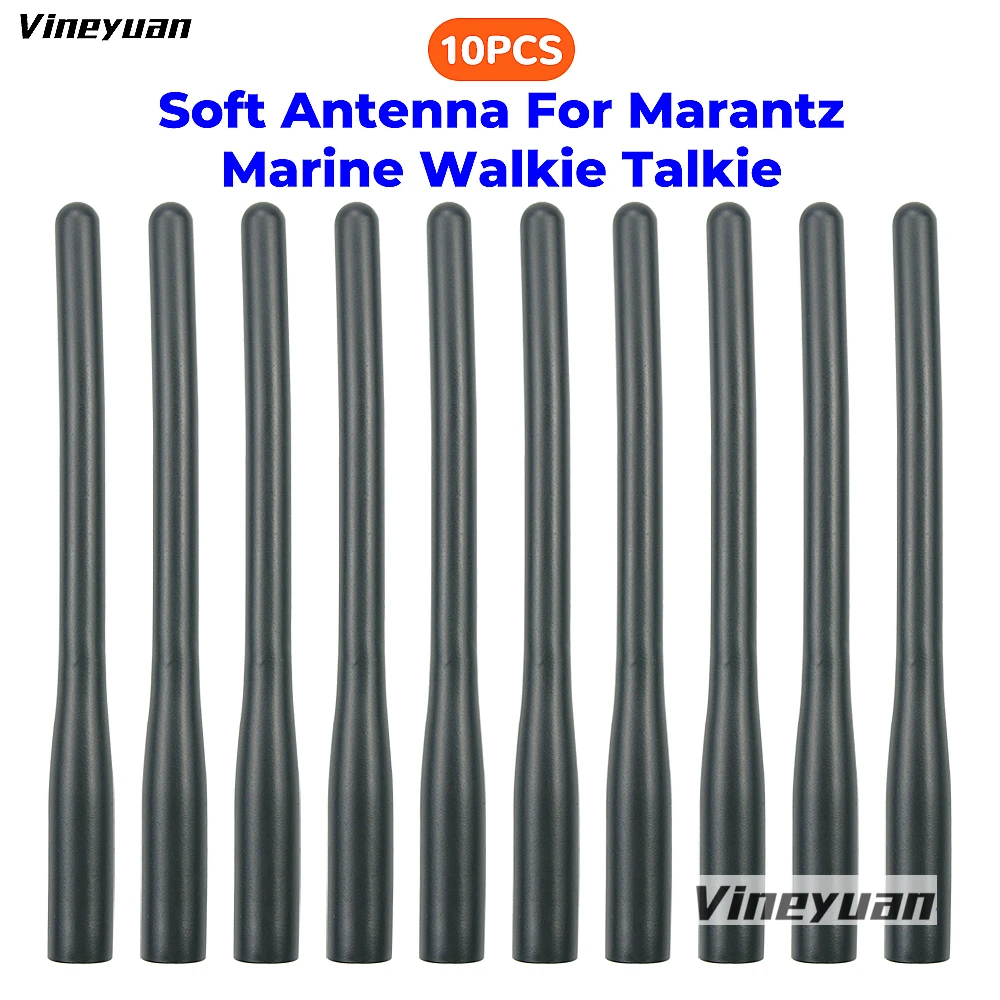 10PCS Soft Rubber Antenna for Marantz STANDARD HORIZON HX270S  HX280S HX290 HX380 HX370S HX400IS HX370SAS Marine Walkie Talkie