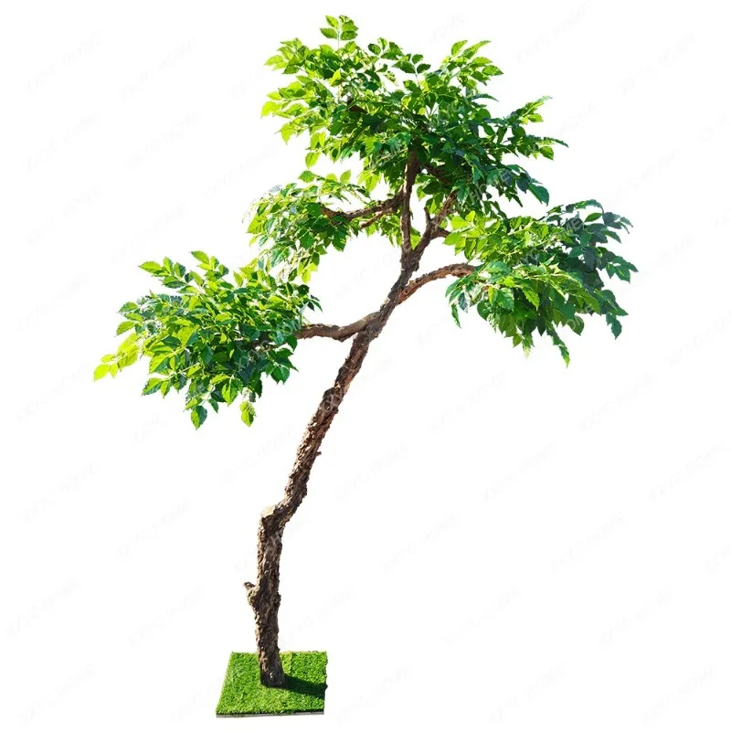 Solid Wood Imitative Tree Happiness Tree Decoration Tree Floor-Standing Decorations Fake Trees Christmas Tree Bonsai