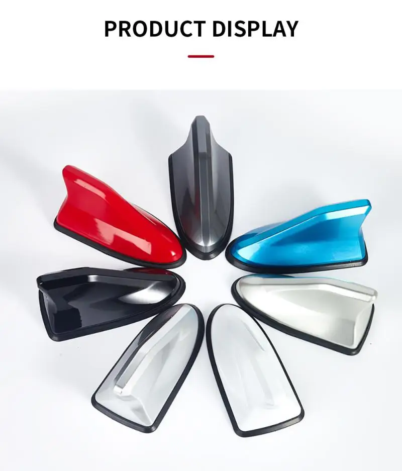 Car Roof Shark Antenna Auto Shark Fin Antenna decorazione adio FM Signal Design Car Styling per BMW/Honda/Toyota