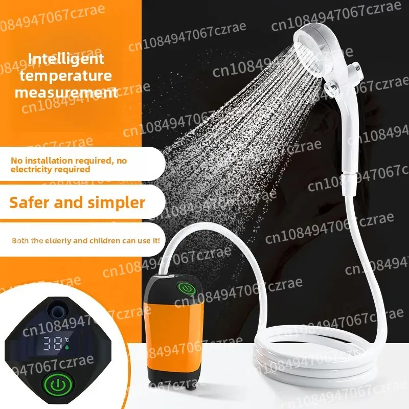 Artefacto de baño al aire libre, sitio de construcción de campo, dormitorio, ducha eléctrica Simple, dormitorio, ducha portátil para el hogar Rural