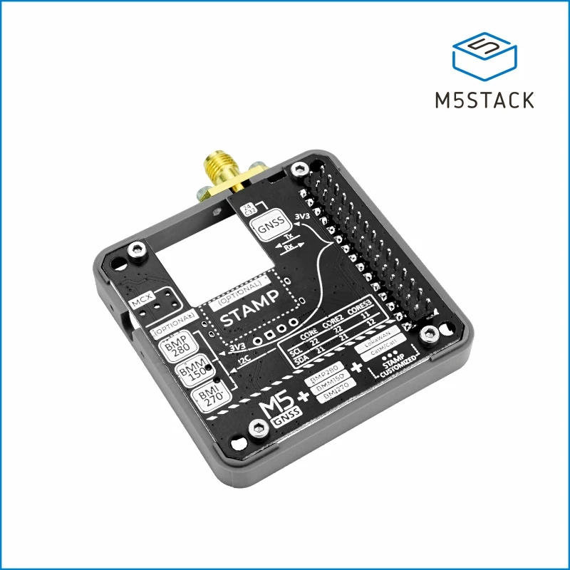 Modul GNSS resmi M5Stack dengan tekanan barometrik, IMU, sensor Magnetometer (NEO-M9N, BMP280, BMI270, BMM150)