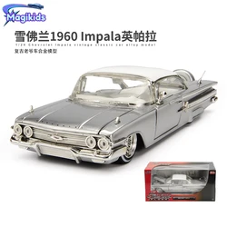 1:24 1960 CHEVY IMPALA Vintage Classic Car Simulation Diecast Metal Alloy Model Car Chevrolet Toys For Kids Gift Collection J139