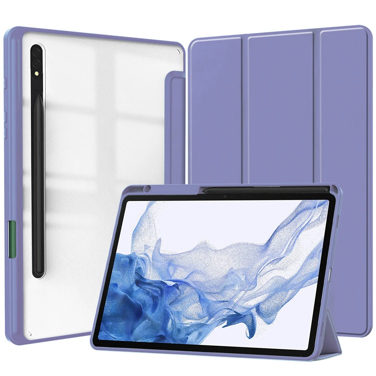 Transparente Hybrid-Hülle für Samsung Tab S7/S8/S9 FE, Durchsichtige PC-Rückseite mit Weichem TPU-Stoßfänger, Stoßfeste Abdeckung – Detail 7