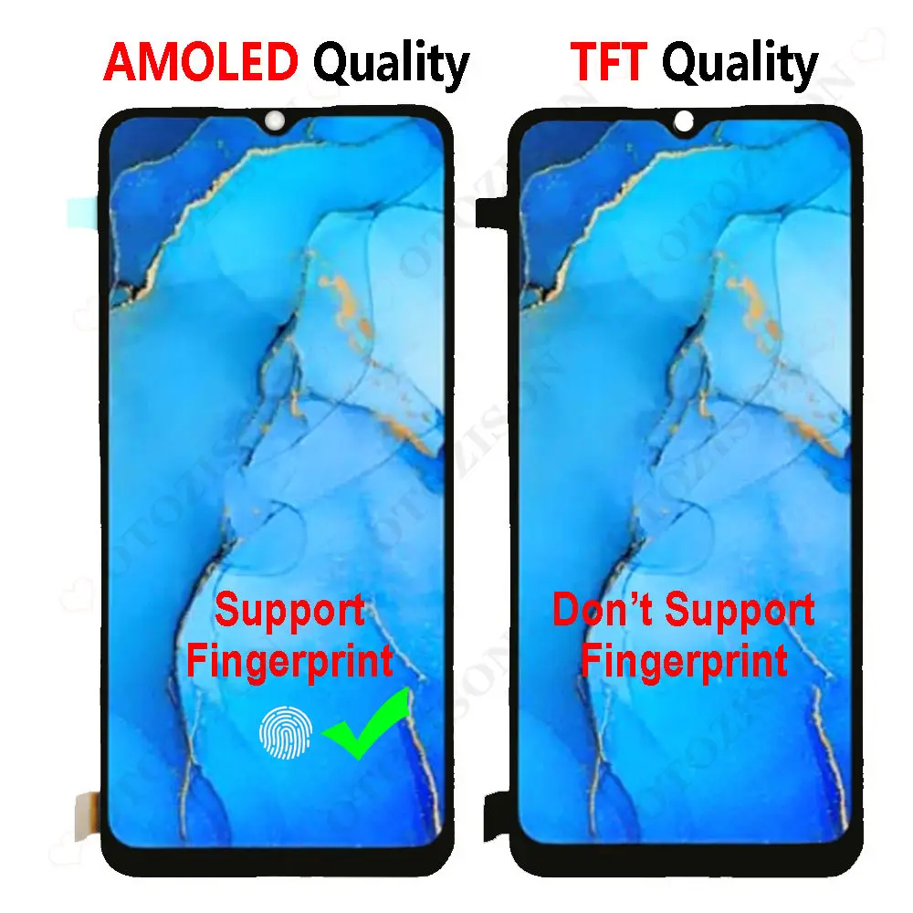 AMOLED For OPPO A73 4G LCD With Frame CPH2099 LCD Display Touch Screen Digitizer Sensor Assembly Replacement For OPPO A73 LCD