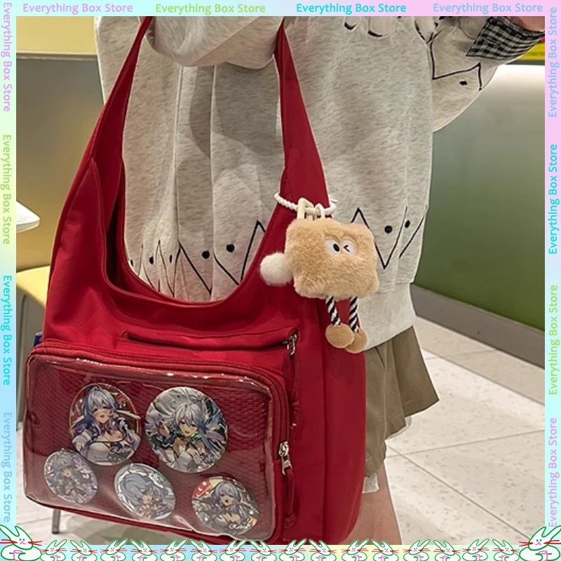 新しい女の子アニメショルダーバッグ大学大容量透明バッグ学生バッジ Itabag 二次元グッズ人形バッグ
