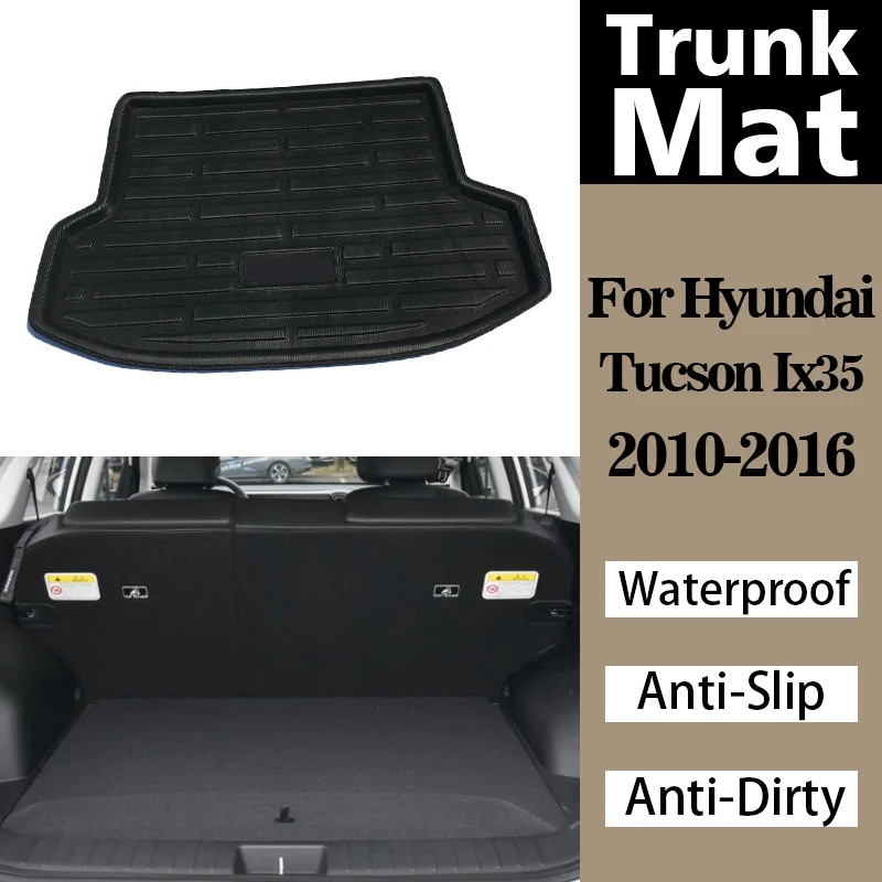 

Car Trunk Mats For Hyundai Tucson Ix35 2010 2011-2016 Waterproof Anti-Slip Anti-Dirty Rear Trunk Mat Rear Trunk Boot Liner Cargo