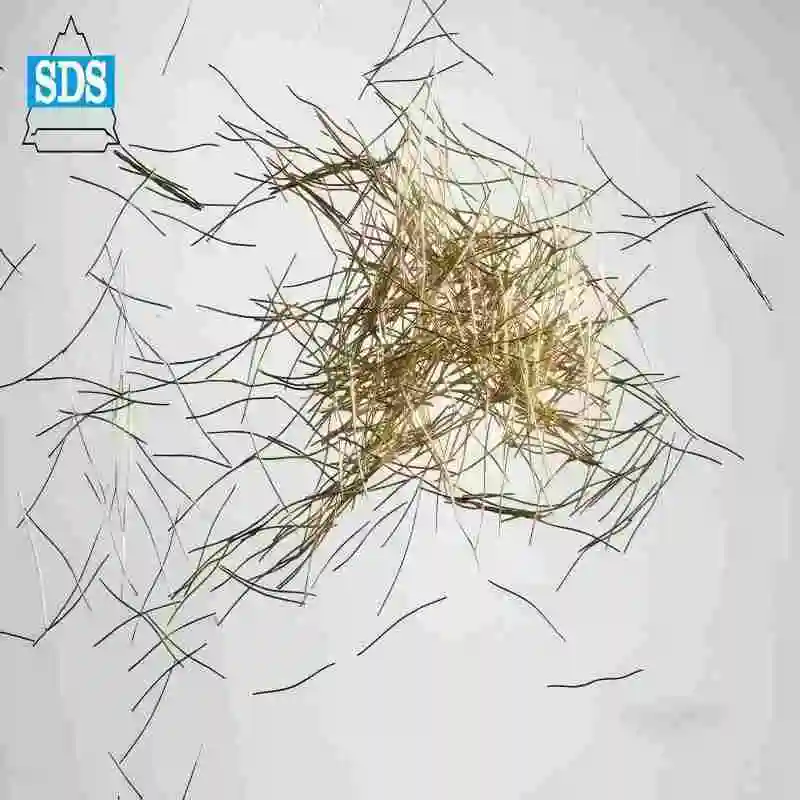 SD18-35 Micro Steel Copper Fibers UHPC Bridge Construction Fire Resistant Anti-Corrosion Durable Flooring Precast Shotcrete