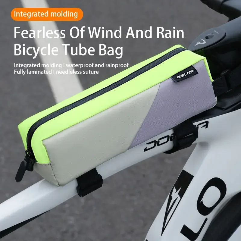 

ESLNF Bike Bag Top Tube Bike Frame Bag Waterproof Bicycle Under Tube Bag for MTB Road Bike Bicycle Top Tube Bag Bicycle Bag