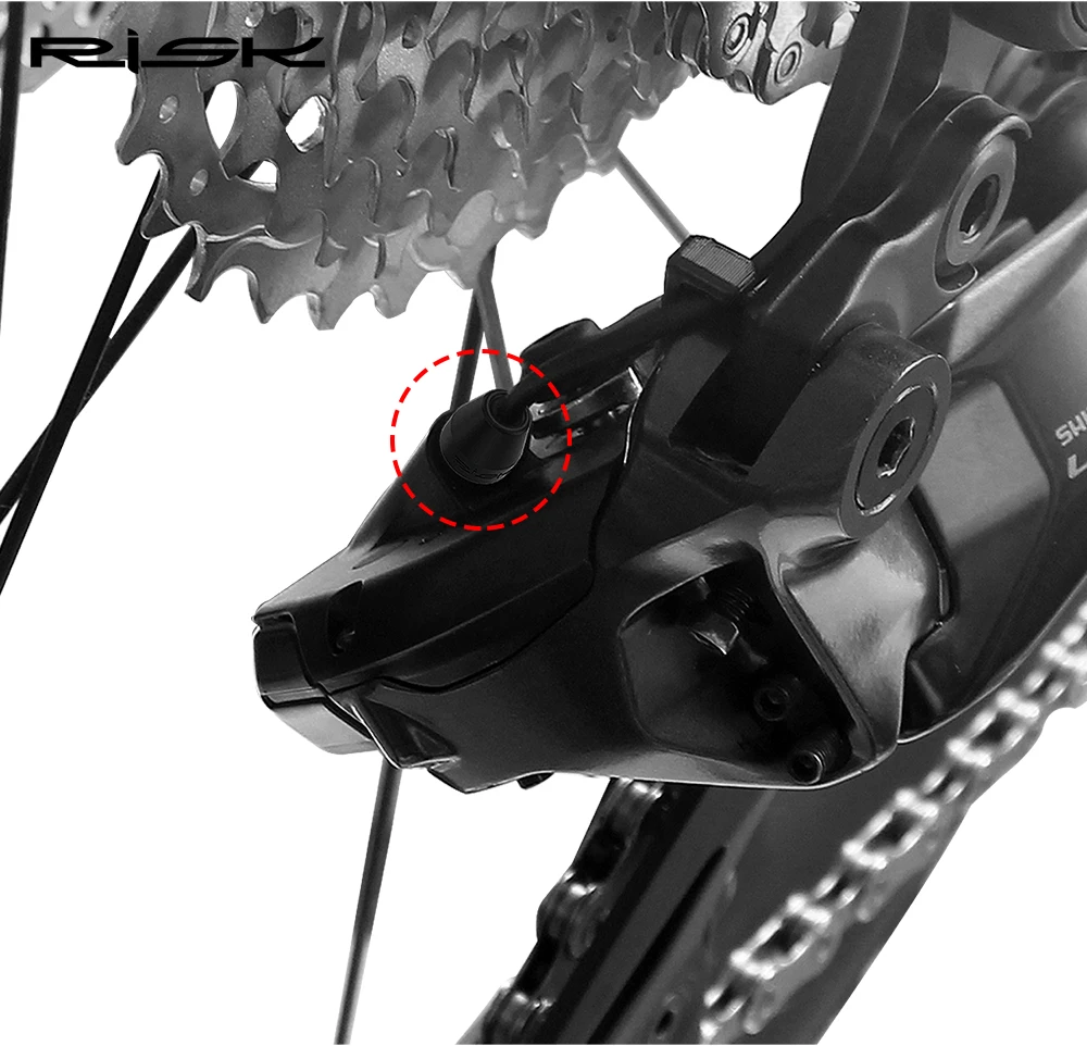 Risk 2 Stück Rennrad Elektrische Schaltwerk-Kabelabdeckung Wasserdicht Fahrrad 12S SD300 Elektronische Leitung Gummimanschette R7150/R8150 – Detail 6