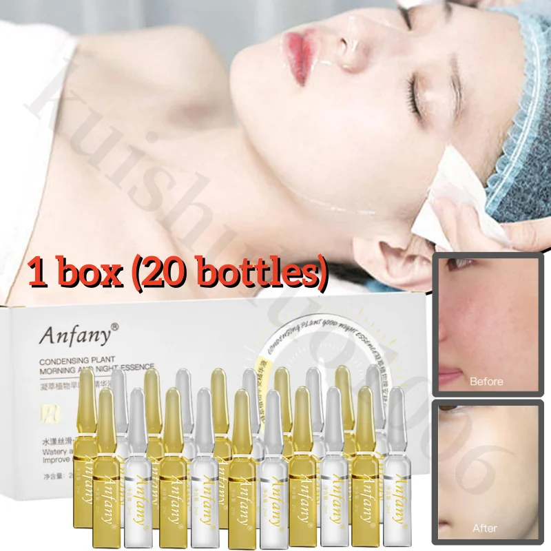 Retinol Morning Night Ampoule Face Essence Anti-Wrinkle Whitening Face Lifting Pore Shrinking Brighten Skin Care 20PCS