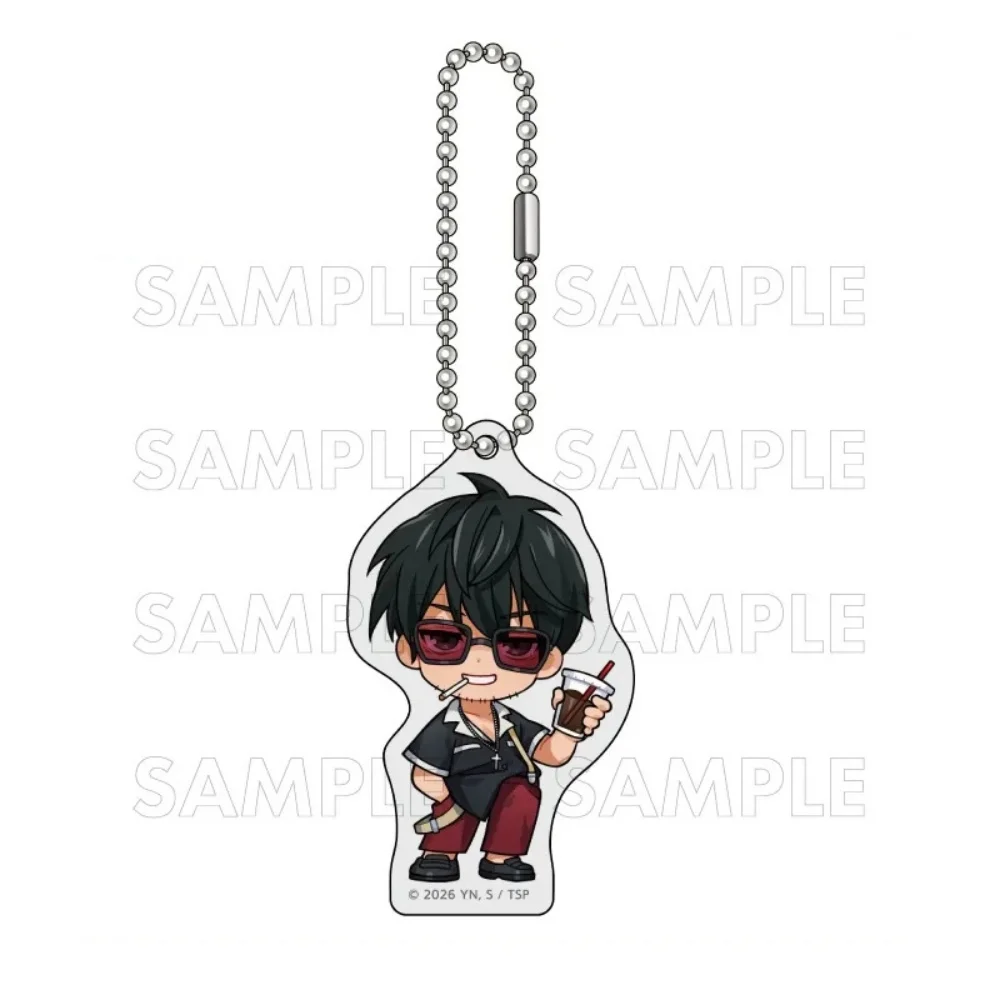 Anime“Trigun Stargaze”6cm Acrylic Keychain&58mm Badge High-Definition Quality ‘Knives Millions’Q-Style Backpack Pendant Gift