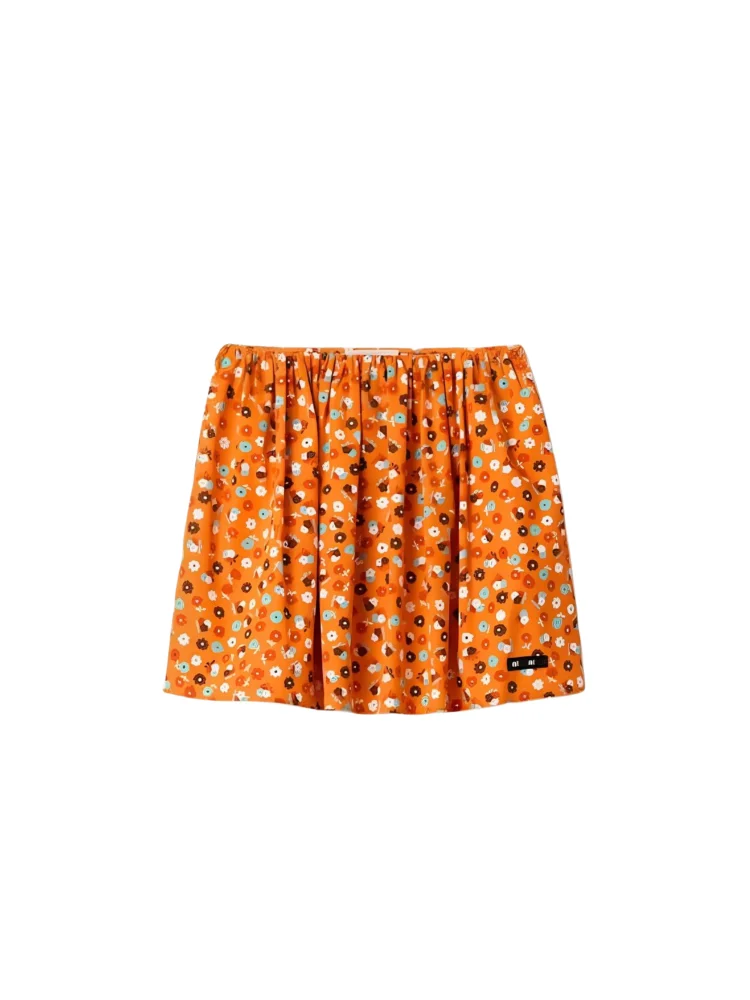 Saia  A-Line de Alta Definição Royalty Verão 2026 com Estampa Floral, Saia de Comprimento Médio, Moda Premium Feminina em...