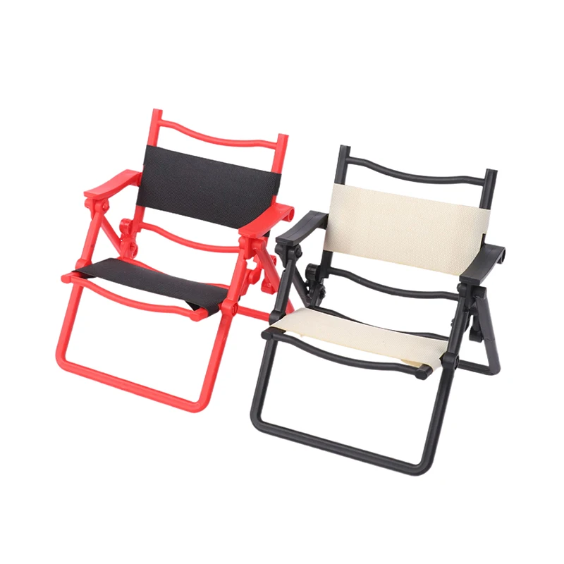 Dollhouse Miniature Folding Chair Furniture Model Decor Accessory