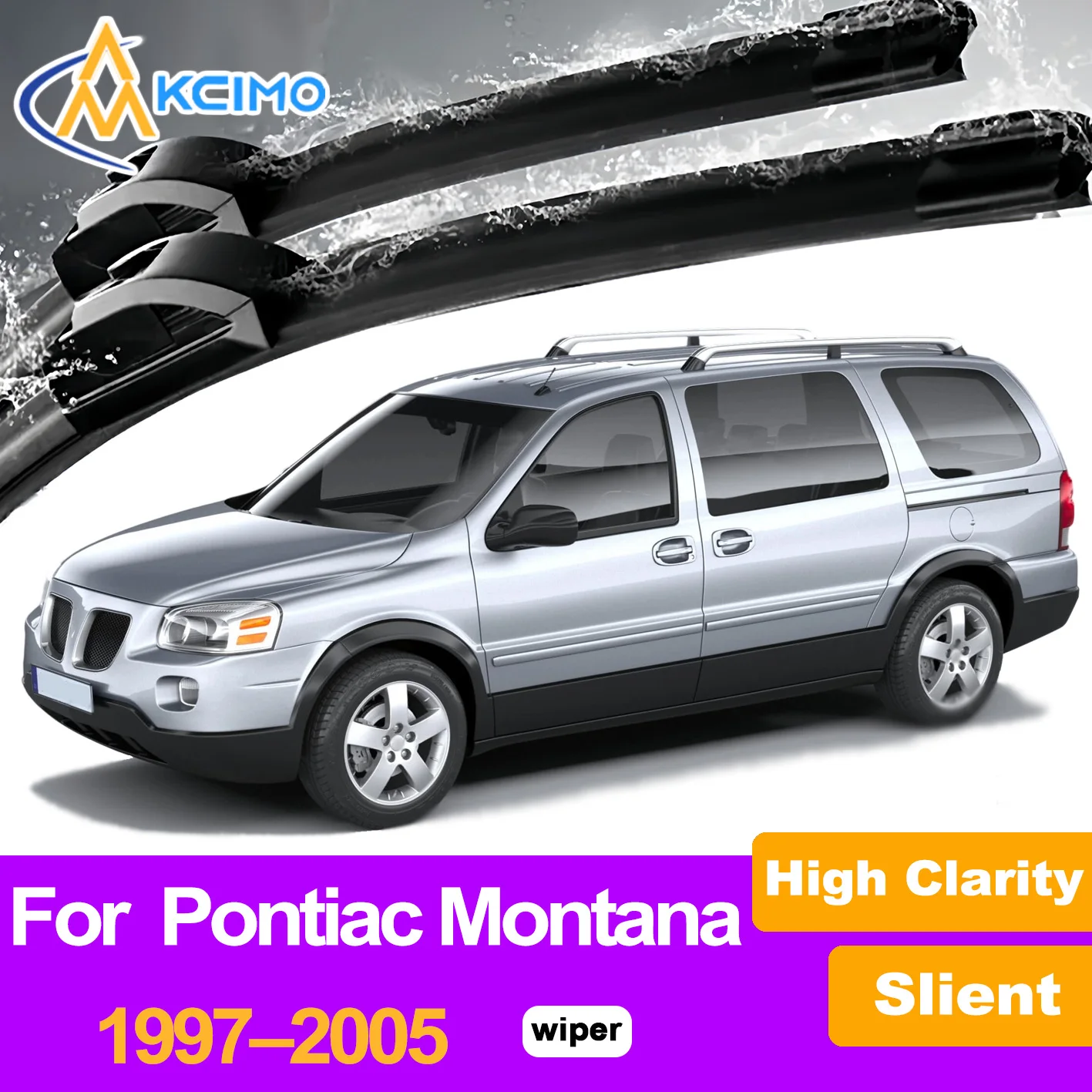 

2Pcs Front Windshield Wiper Blades For Pontiac Montana 1997–2005 Pontiac Trans Sport Windscreen Window Car Accessories