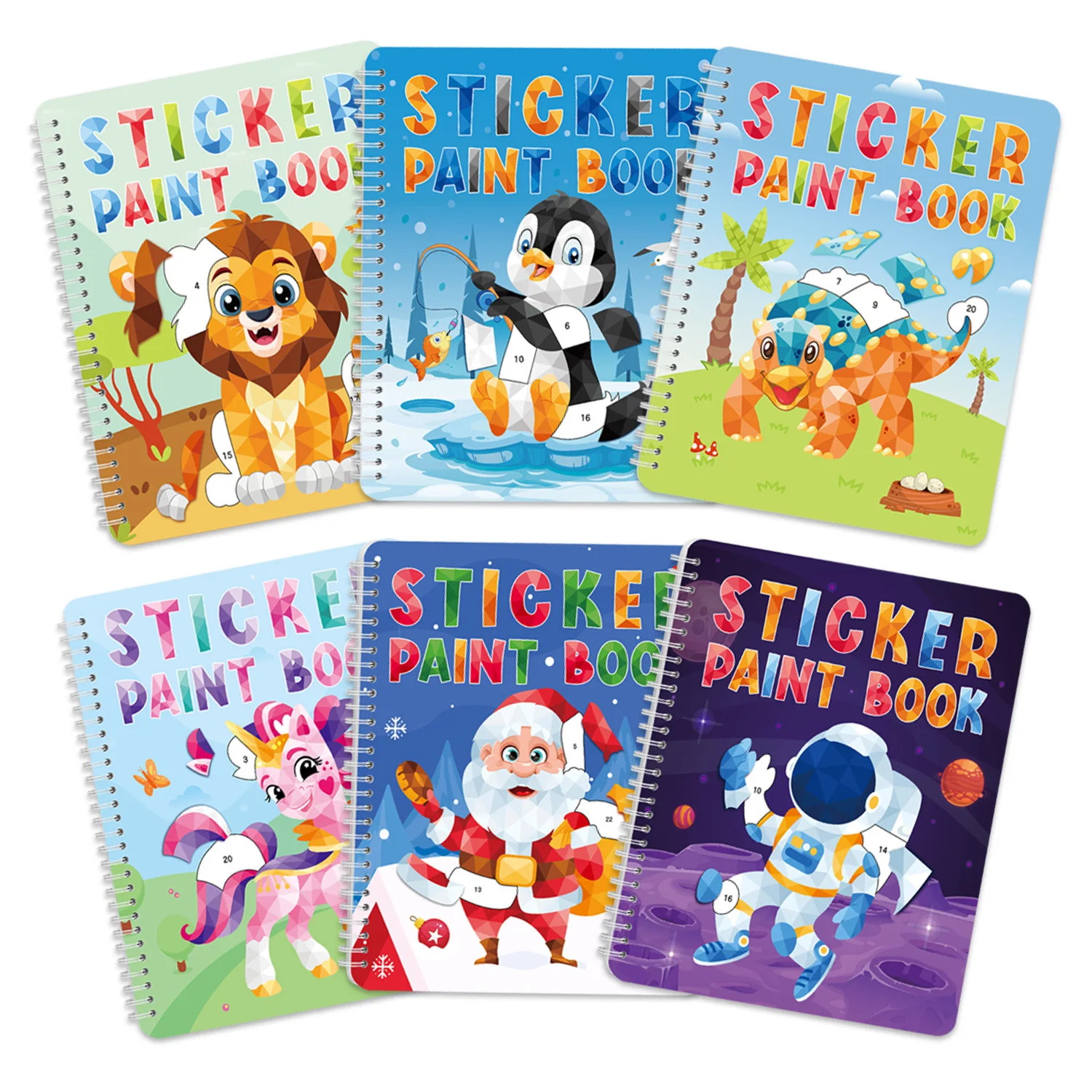 Jigsaw Puzzle Stickers Book Coloring Painting Book Children's DIY Montessori Inspired Sticker Activity Book For Kids