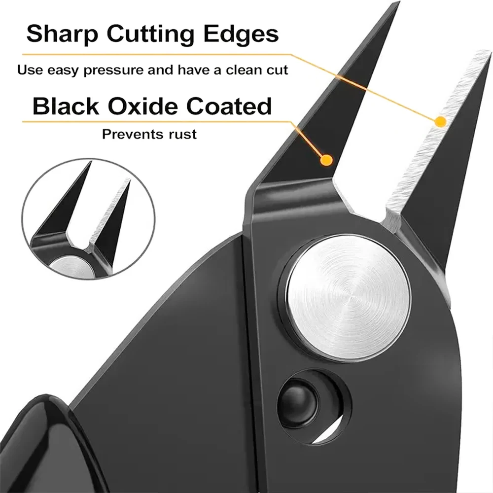 KATWAY 3.5 Inch Industrial Grade Mini Water Nozzle Pliers Pointed Nose Pliers Diagonal Nose Hardware Maintenance Tool HH-AA22