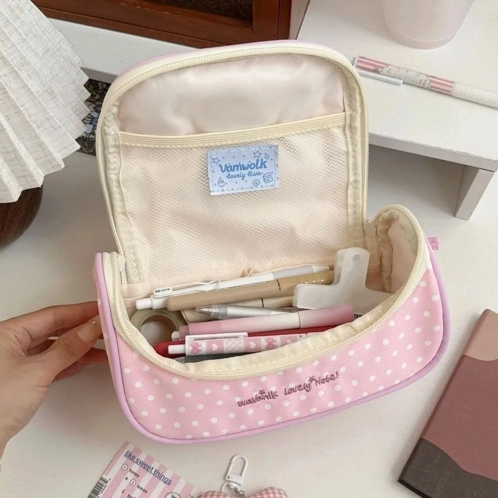 

Puppy Dog Cartoon Stationery Bag Desktop Storage Large Capacity Korean Style Pencil Case Cake Butterfly Aesthetic