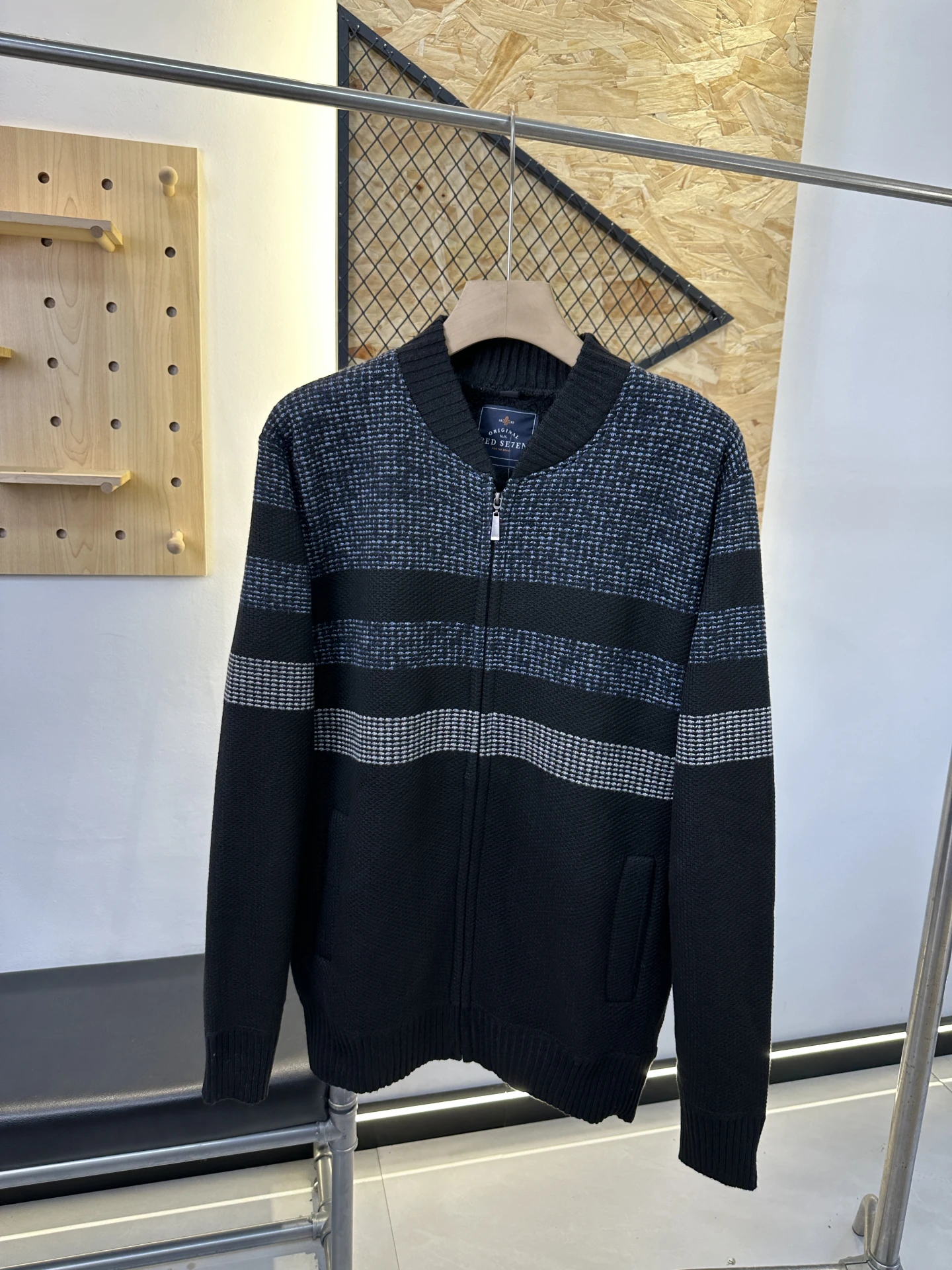 

Thiened Fce вязаный свитер с бейсбольным воротником, пальто, мягкая теплая цветная блузка, осень-зима, мужской вязаный кардиган, верхняя одежда