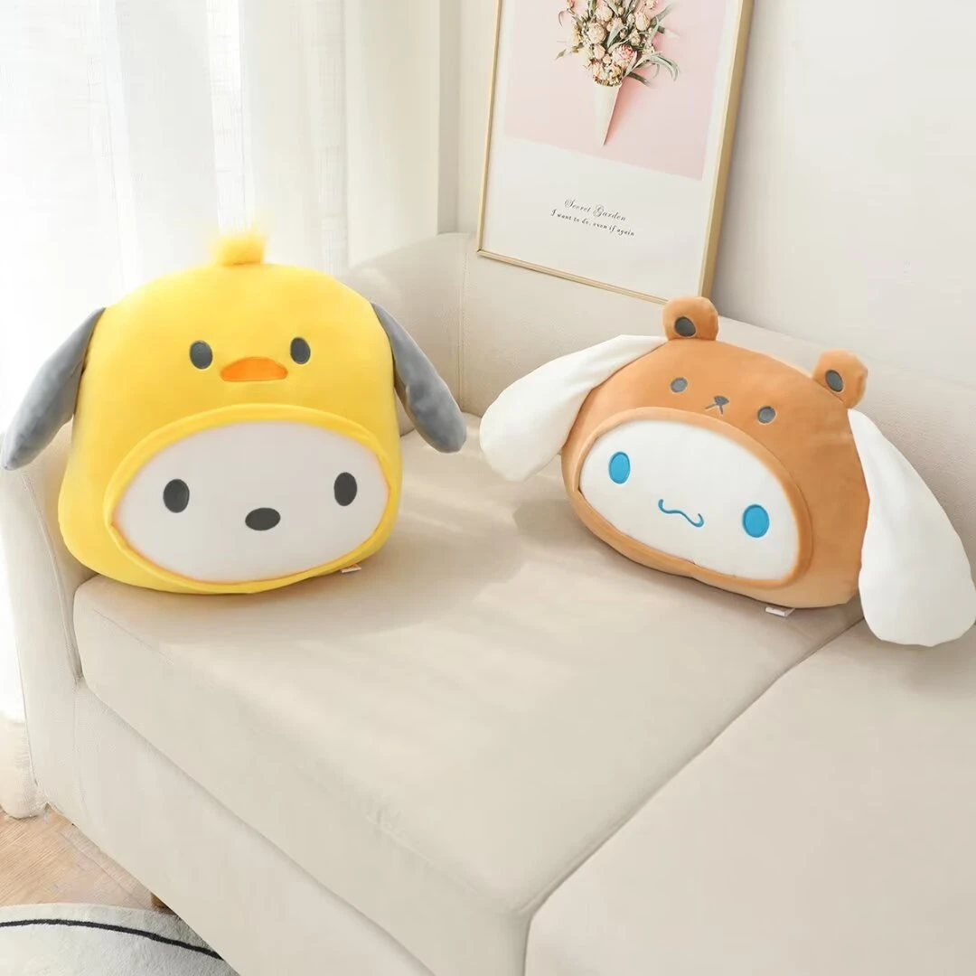 Stuffed Anime Kuromi My Melody Pochacco Cinnamoroll Back Cushion Very Soft Cute Throw Pillow Sofa Bed Home Decor Xmas Gifts