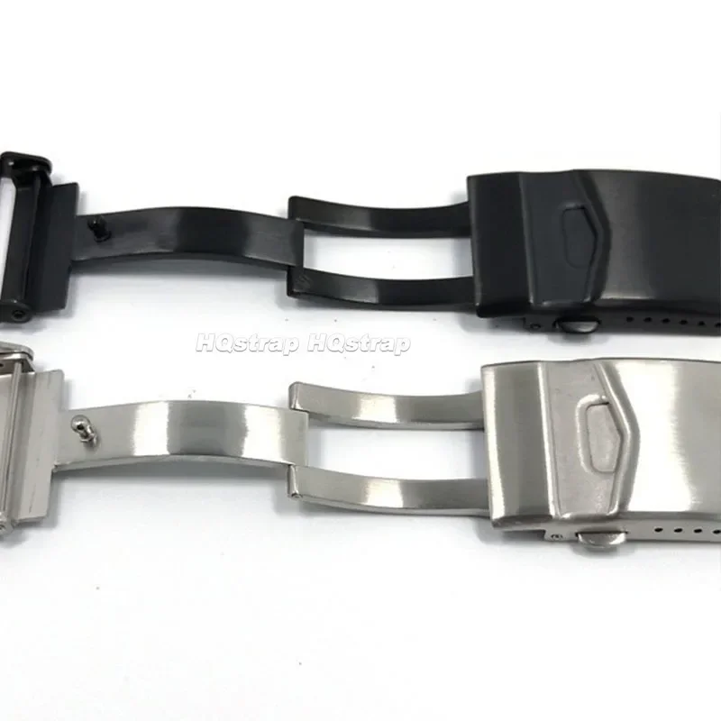 316L Metal Buckle Soild Stainless Steel Watch Strap Clasp 18mm 20mm 22mm Folding Band Button for Seiko Universal Accessories
