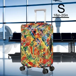 Washable Luggage Cover Washable Suitcase Protector Anti-scratch Suitcase Cover Fits 18-26 Inch Luggage