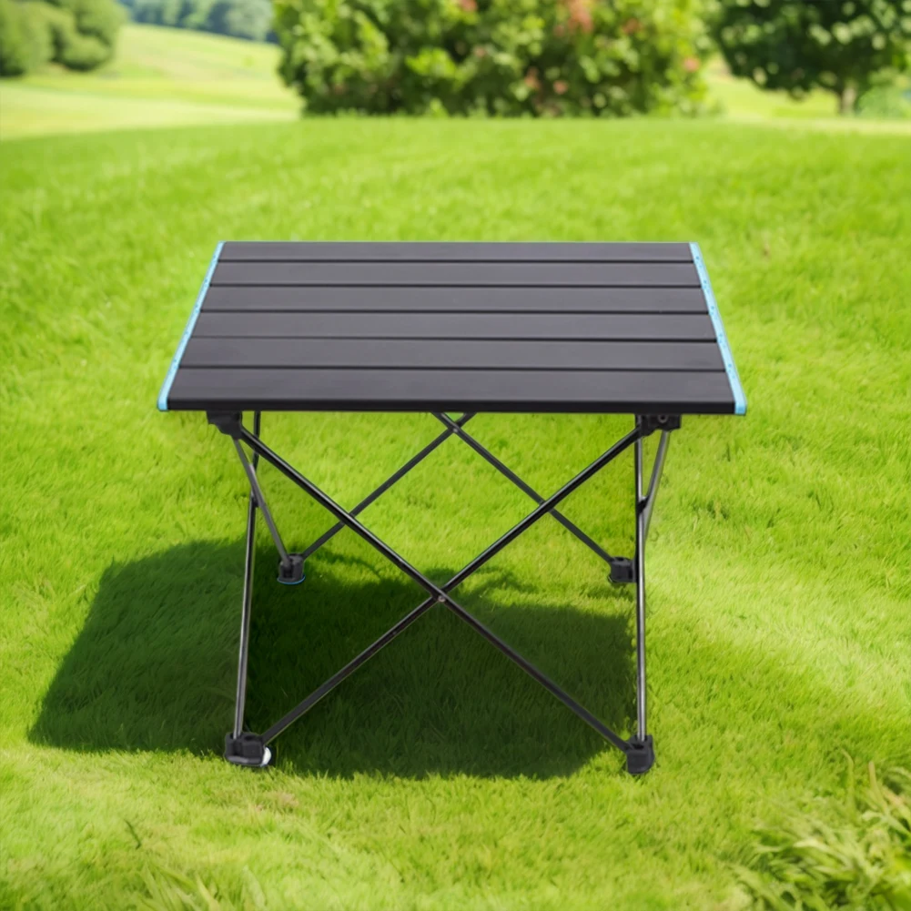 Outdoor Camping Table Aluminum Alloy Folding Table Lightweight Portable Camp Table for Beach Outdoor Hiking Picnics BBQ Cooking